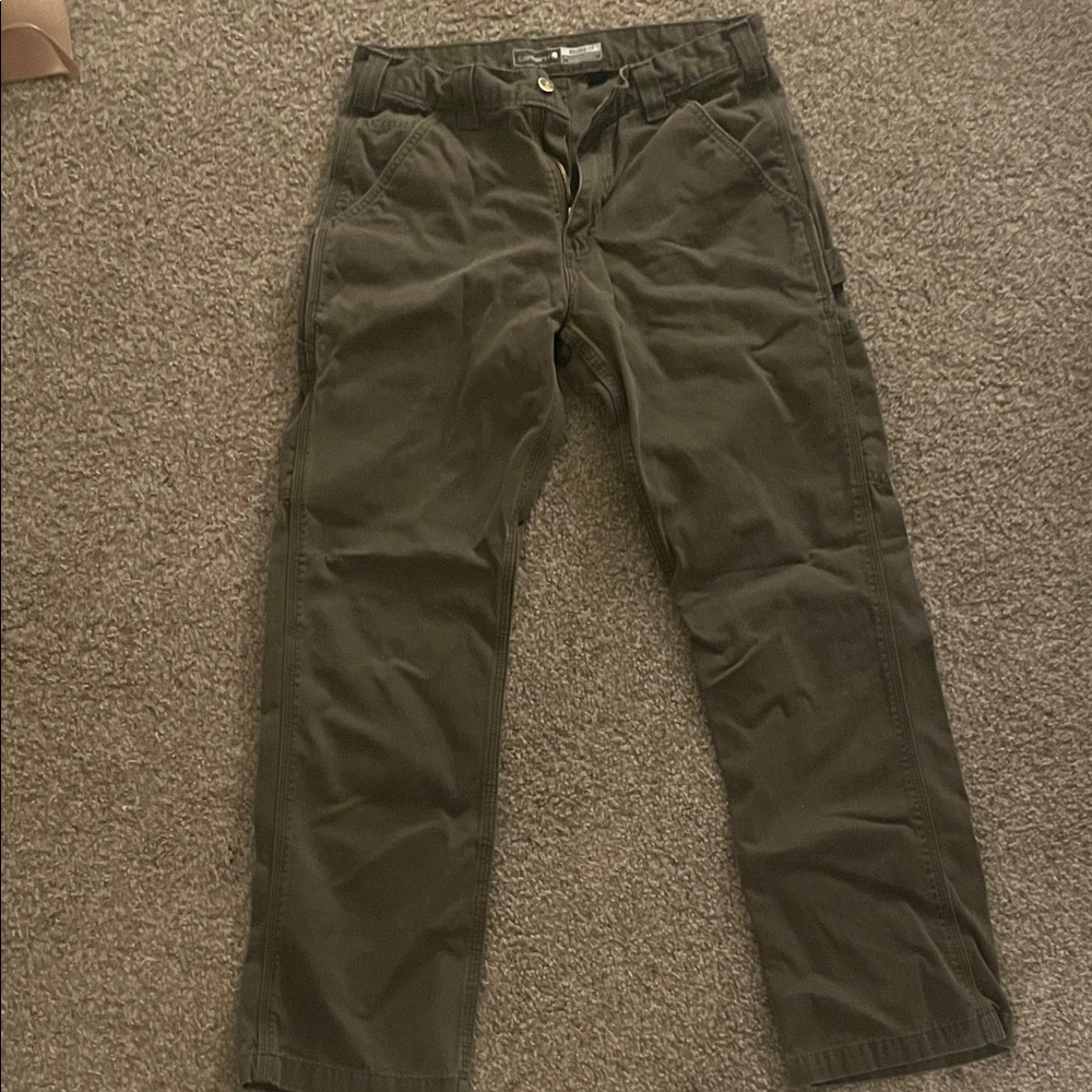 Carhartt Men's Dark Olive Cargo Pants